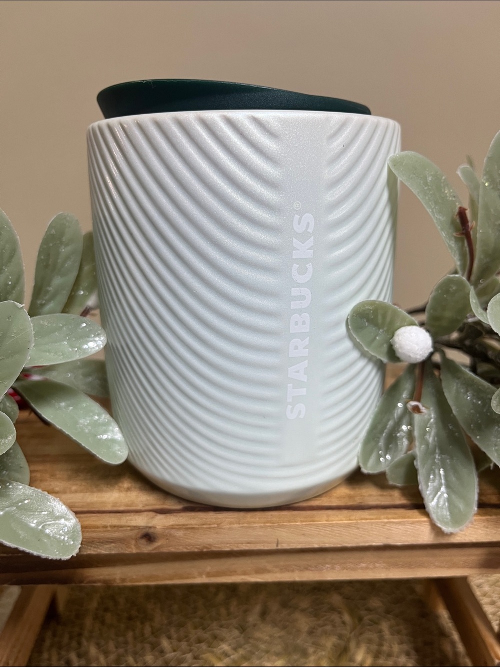 Starbucks Mint Green Pearlescent Ceramic 8oz Tumbler